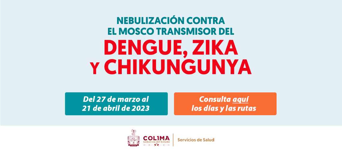 ´Fechas y rutas de nebulización contra el mosco transmisor del Dengue, Zika y Chikungunya