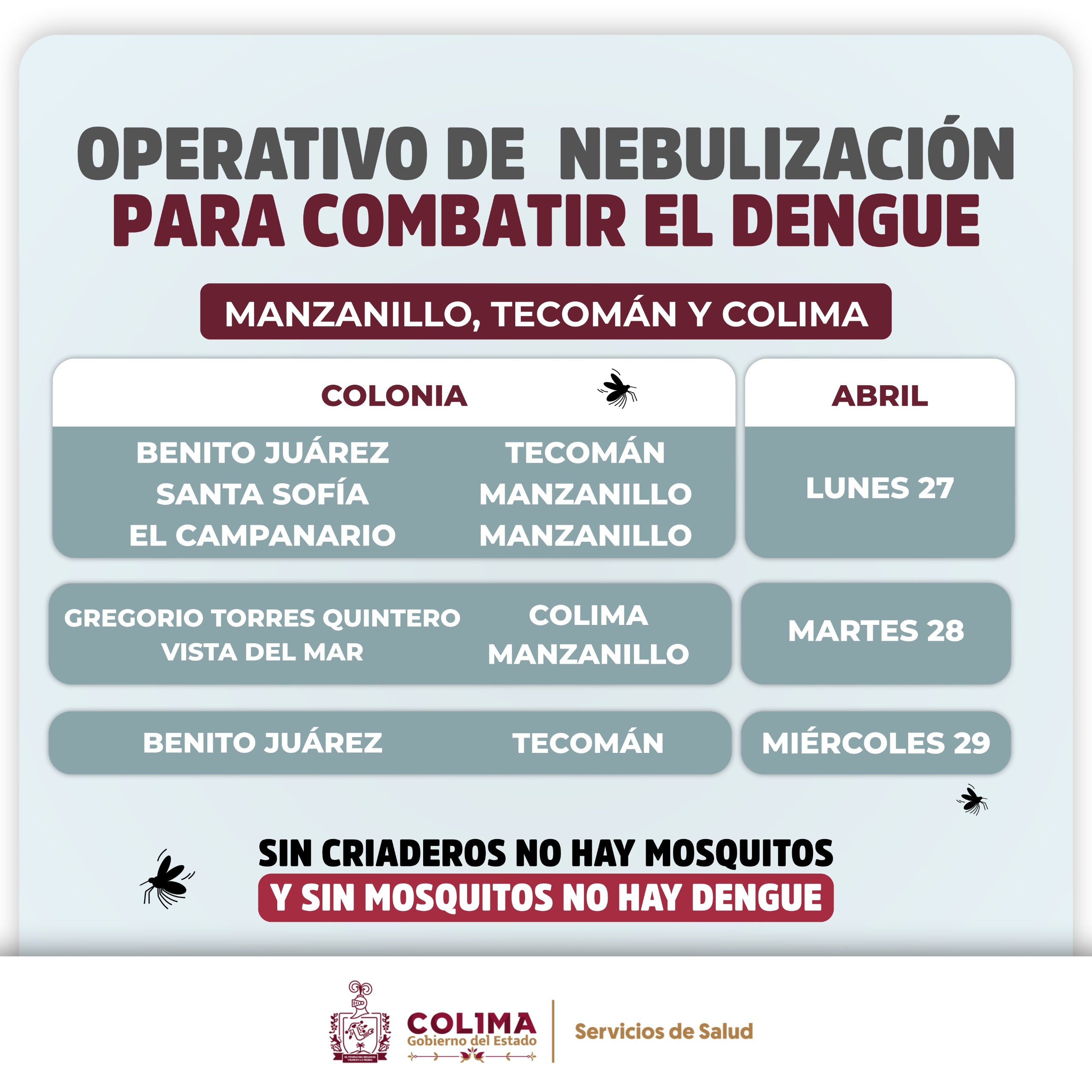 Operativo de nebulización