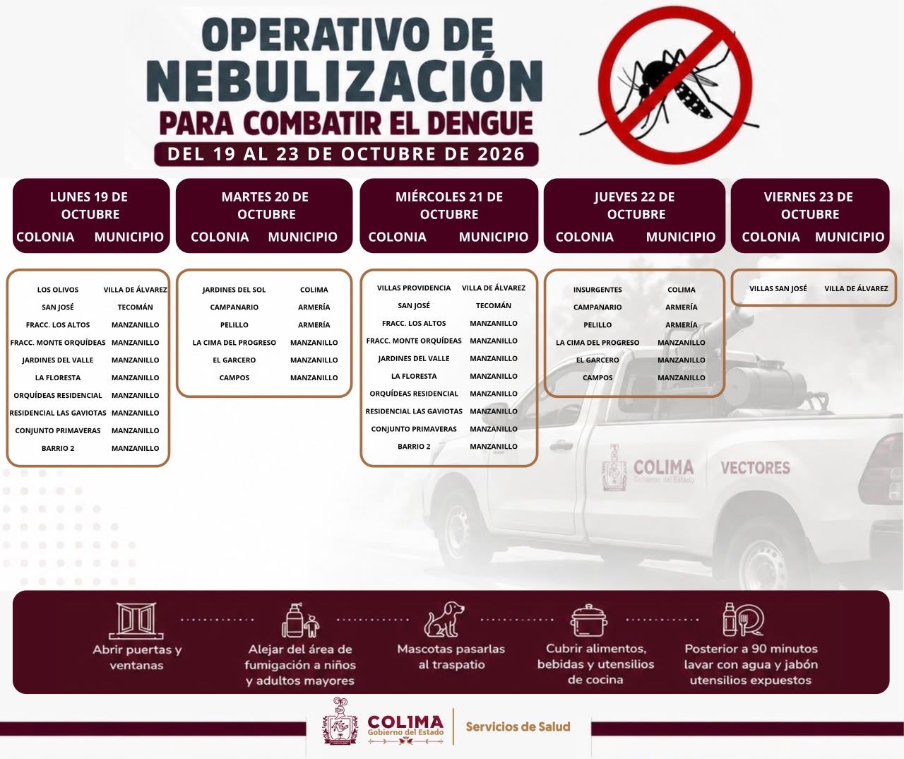 Operativo de nebulización